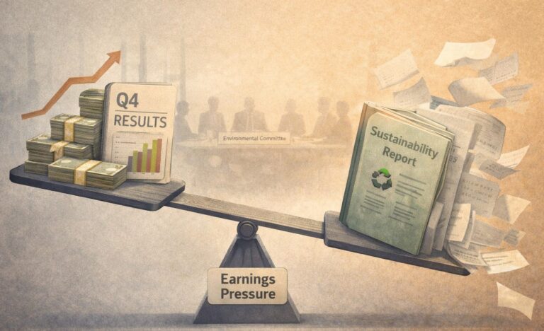 The Truth We Hoped Wasn’t Empirical: Sustainability Bends Under Earnings Pressure